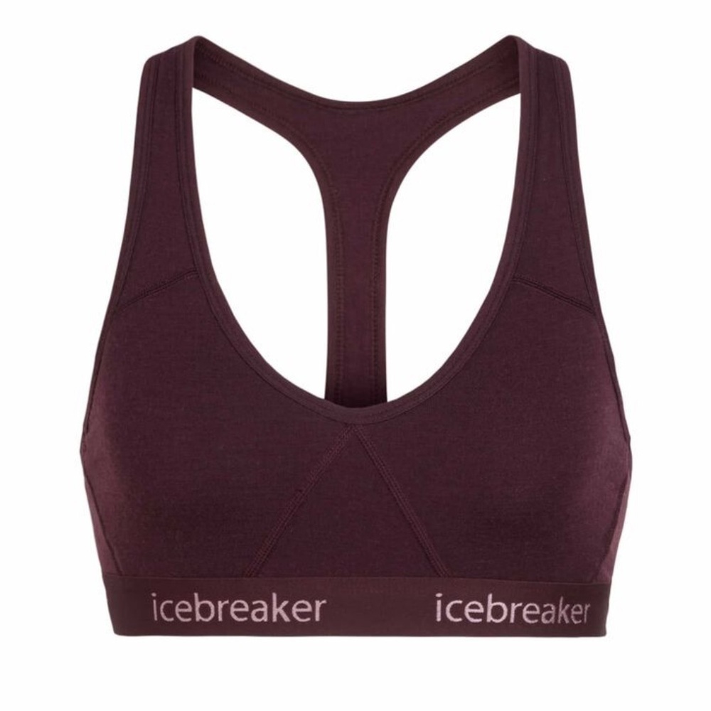 Icebreaker Sprite Women's Merino Wool Sports Bra - Plum